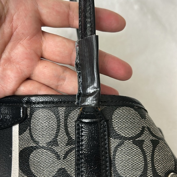 🖤COACH Signature black & gray tote or shoulder bag - Picture 14 of 14